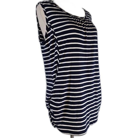 SmallShow Navy Striped Tank Top for Maternity and Nursing Size Medium - Picture 5 of 13
